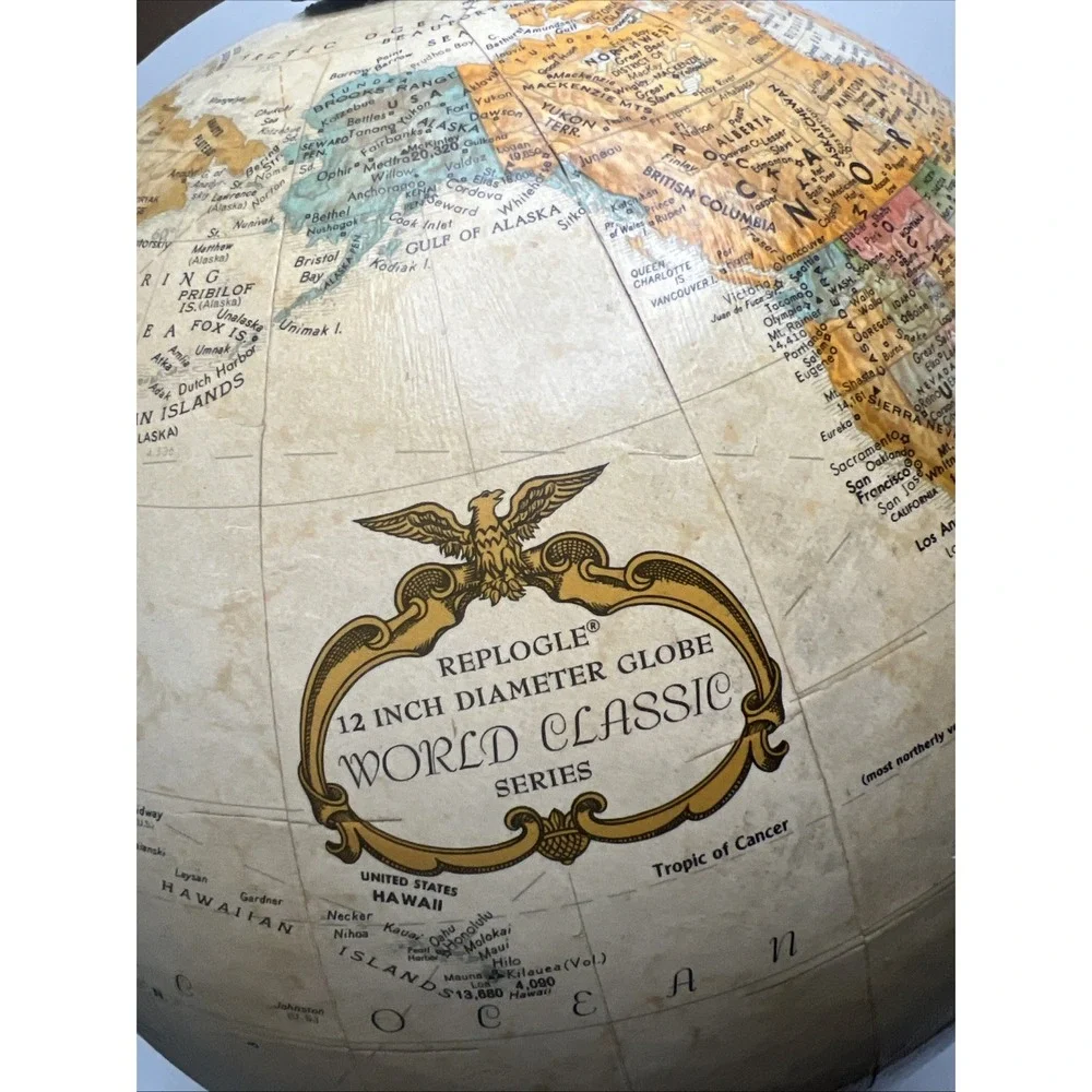Vintage replogle 12 inch globe world classic series